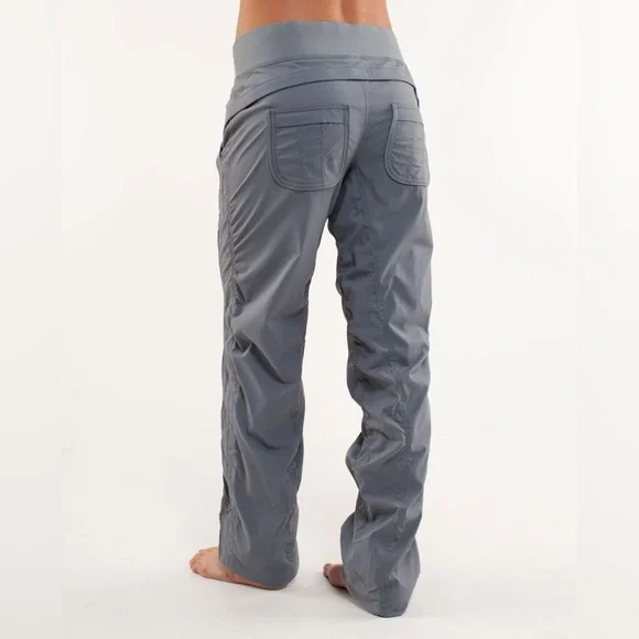 Lululemon Quick Step Studio Pant Blurred Grey Swift Long Tall Ruched Convertible - Picture 2 of 10